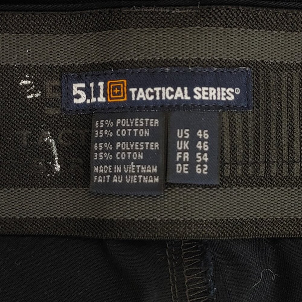5.11 Tactical Series Black Cargo Pants Men's Size 48 x 31 - Picture 8 of 10